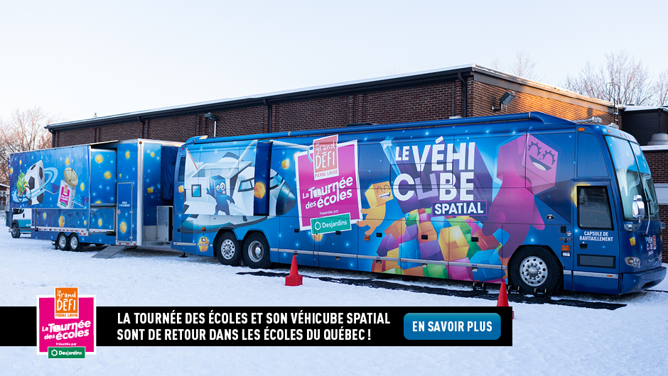 La Tournée des écoles et son Véhicube spatial sont de retour dans les écoles du Québec