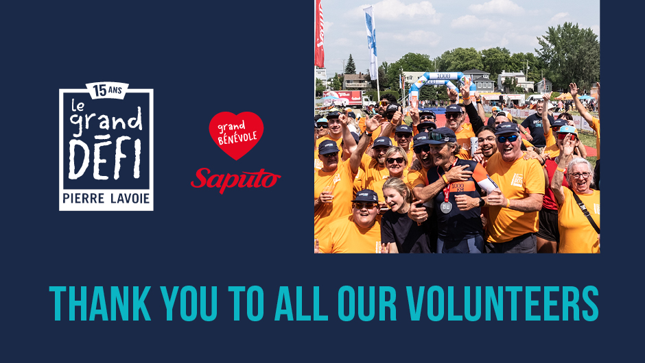 Bénévoles - Thank you to all our volunteers